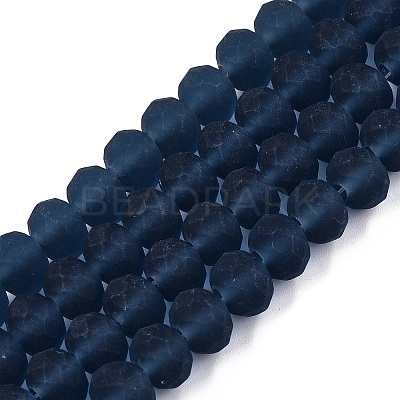 Transparent Glass Beads Strands EGLA-A044-T8mm-MD12-1