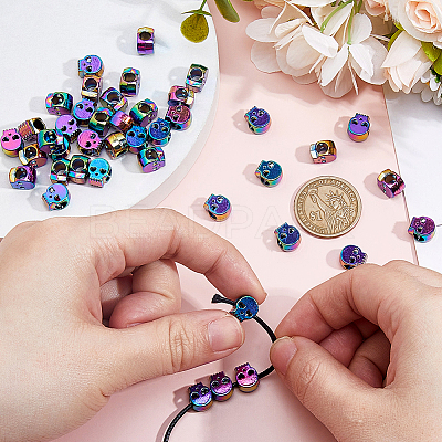 24Pcs Alloy European Beads FIND-HS0001-71-1