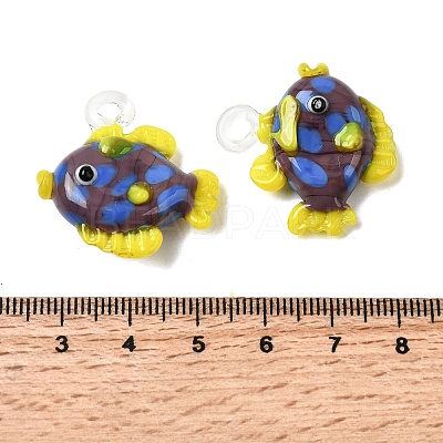 Handmade Lampwork Pendants LAMP-B035-01C-18-1