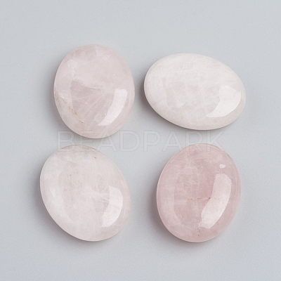 Natural Rose Quartz Oval Palm Stone G-I274-44-1