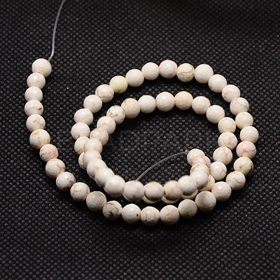 Natural Magnesite Beads Strands TURQ-L017-3mm-02A-1
