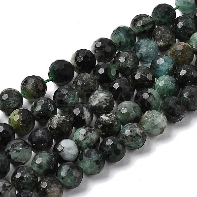 Natural Emerald Beads Strands G-G294-D01-6mm-1