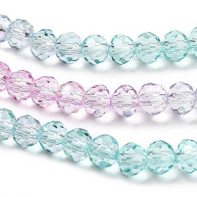 Transparent Painted Glass Beads Strands LS-DGLA-A034-T4mm-A10-1