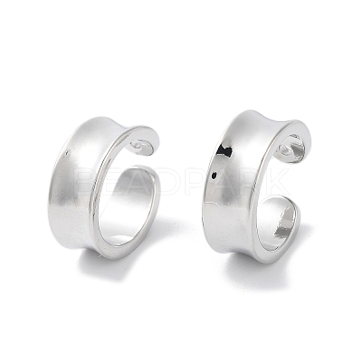 Rack Plating Brass Cuff Ring EJEW-C081-11P-1