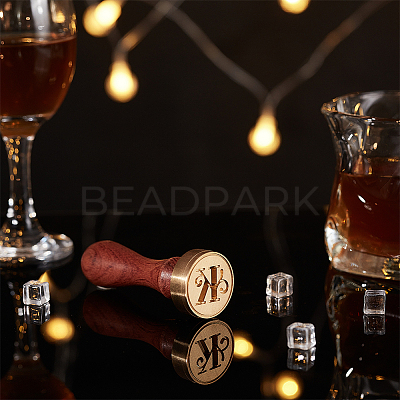 1Pc Golden Tone Brass Stamp Head DIY-OC0004-51K-1