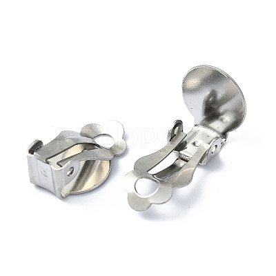 Tarnish Resistant 304 Stainless Steel Clip-on Earring Findings STAS-Q318-05P-1