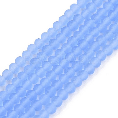 Transparent Glass Beads Strands EGLA-A044-T1mm-MD14-1