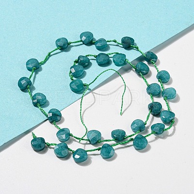 Synthetic Turquoise Dyed Beads Strands X-G-F513-02A-01-1