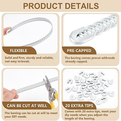 20Pcs Iron Boning FIND-BC0013-86A-1