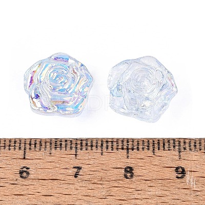 Electroplate Transparent Glass Beads Strands EGLA-N056-02A-07-1