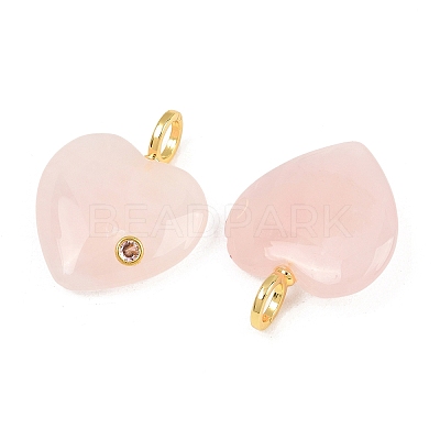 Natural Rose Quartz Pendants G-D104-01G-09-1