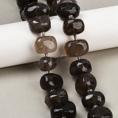 Natural Smoky Quartz Beads Strands G-F796-B07-01-1