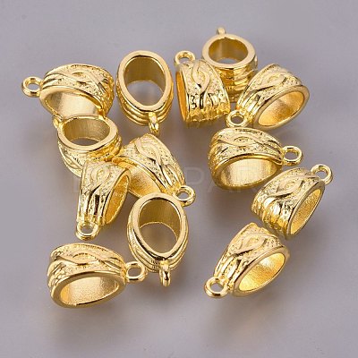 Tibetan Style Alloy Tube Bails X-K08IW011-1