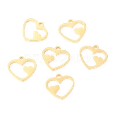 304 Stainless Steel Charms STAS-O142-42G-1
