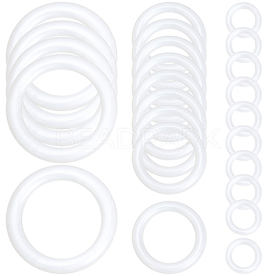 30Pcs 3 Styles PE Plastic Findings FIND-CY0001-68-1