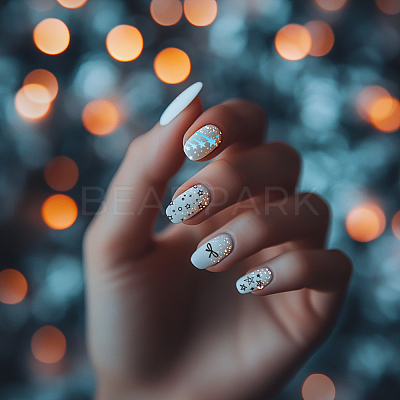 Stainless Steel DIY Nail Art Templates MRMJ-WH0098-041-1