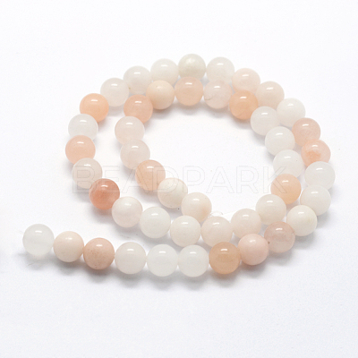 Natural Pink Aventurine Beads Strands X-G-I199-22-8mm-1