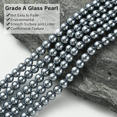 Grade A Glass Pearl Beads HY-J001-4mm-HX027-1