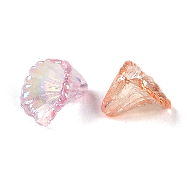 Plated AB Acrylic Beads Cap OACR-B025-02B-1