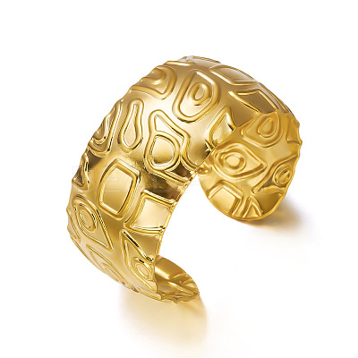 304 Stainless Steel Wide Cuff Bangles WGF735A-02-1
