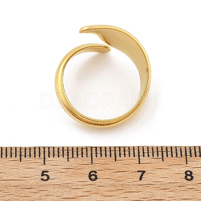 304 Stainless Steel Open Cuff Rings RJEW-R014-03G-04-1