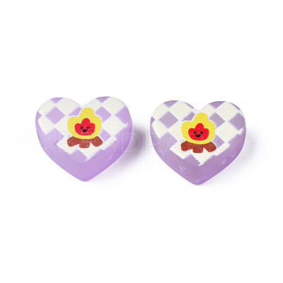 Transparent Printed Acrylic Beads MACR-S373-124-H05-1