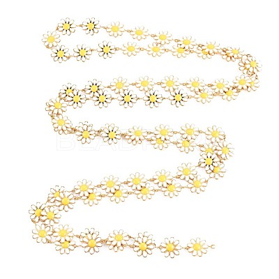 Ion Plating(IP) 304 Stainless Steel Sunflower Link Chains STAS-N092-03LG-1