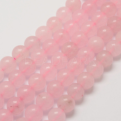 Natural Rose Quartz Bead Strands X-G-P281-02-4mm-1