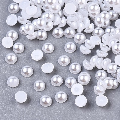 10000pcs ABS Plastic Imitation Pearl Cabochons SACR-S738-3mm-Z9-1