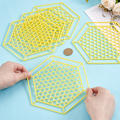 ABS Plastic Floating Bee Island AJEW-WH0248-803-1