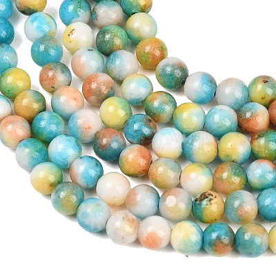Jade Beads Strands G-D264-6mm-XH14-1