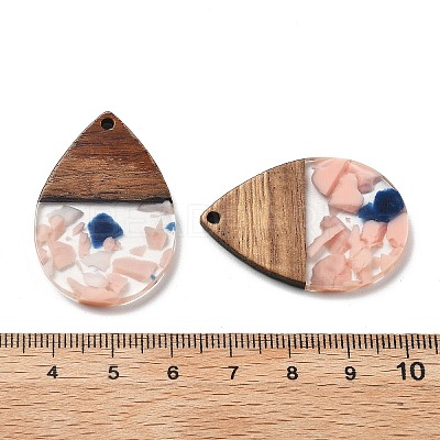 Resin and Walnut Pendants FIND-R051-15G-1