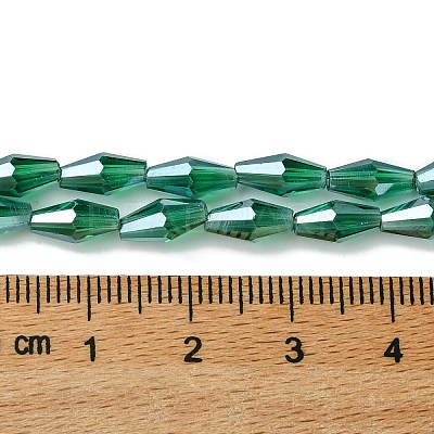 Transparent Electroplate Glass Beads Strands GLAA-K064-05A-PL01-1