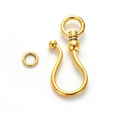 Tibetan Style S Hook Clasps GLF5091Y-NF-1