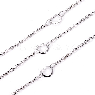Tarnish Resistant 304 Stainless Steel Link Chains CHS-F007-14P-1