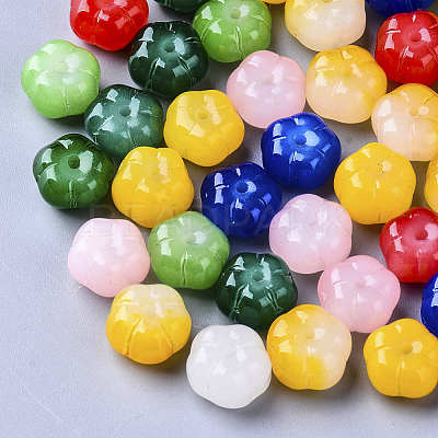 Imitation Jade Glass Beads GLAA-S190-002A-M-1