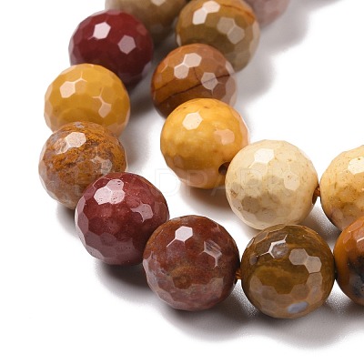Natural Mookaite Beads Strands G-E571-18C-1