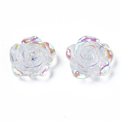 Transparent Resin Cabochons CRES-N030-001B-06-1