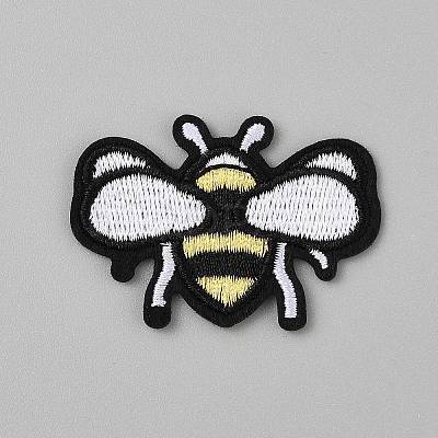 Polyester Embroider Thread Iron on Sew On Patches PATC-WH0023-04A-1