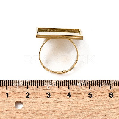 304 Stainless Steel Adjustable Ring Settings STAS-D374-02G-02-1