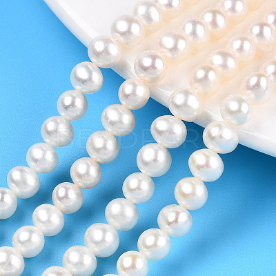 Natural Cultured Freshwater Pearl Beads Strands PEAR-N016-05A-1
