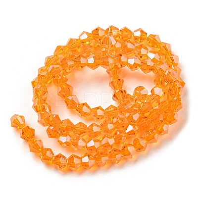 Transparent Electroplate Glass Beads Strands GLAA-F029-2mm-C23-1