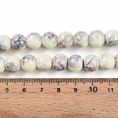 Baking Paint Glass Beads X1-DGLA-N003-10mm-C05-1