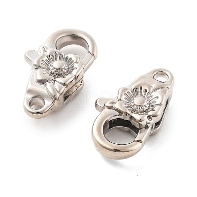 Brass Lobster Claw Clasps X-KK-R216-18B-P-1