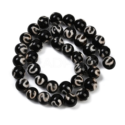 Tibetan Style dZi Beads Strands G-P584-A02-01A-1