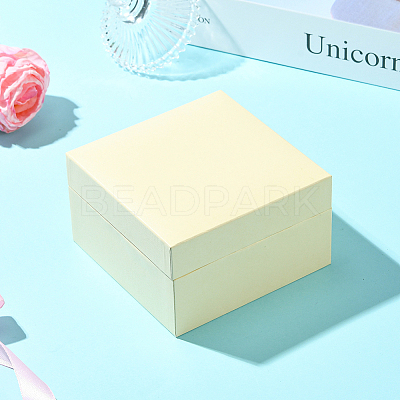Paper Covered ABS Plastic Storage Boxes for Watches CON-WH20005-10B-1