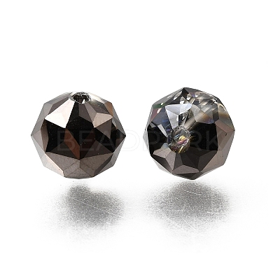 Electroplate Transparent Round Glass Beads GL-CBA6A73-FP02-1