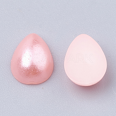 ABS Plastic Imitation Pearl Cabochons SACR-R749-6x4mm-Z17-1