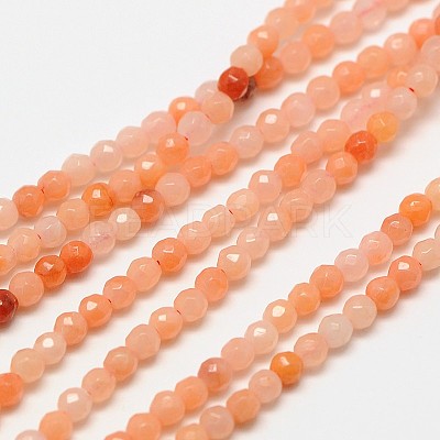 Natural Pink Aventurinee Beads Strands G-A129-3mm-D01-1