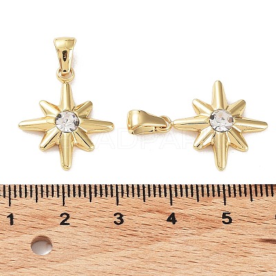 304 Stainless Steel Rinestone Pendants STAS-P329-15G-1